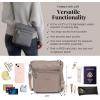 imageBaggallini Modern Pocket Crossbody Bag for Women 85quotx85quot Handbag Purse With Rfid Lightweight WaterresistantMoonrock