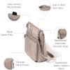 imageBaggallini Modern Pocket Crossbody Bag for Women 85quotx85quot Handbag Purse With Rfid Lightweight WaterresistantMoonrock