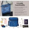 imageBaggallini Modern Pocket Crossbody Bag for Women 85quotx85quot Handbag Purse With Rfid Lightweight WaterresistantNavy Petal