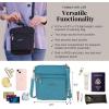 imageBaggallini Modern Pocket Crossbody Bag for Women 85quotx85quot Handbag Purse With Rfid Lightweight WaterresistantSeaside Blue