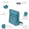imageBaggallini Modern Pocket Crossbody Bag for Women 85quotx85quot Handbag Purse With Rfid Lightweight WaterresistantSeaside Blue
