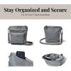 imageBaggallini Modern Pocket Crossbody Bag for Women 85quotx85quot Handbag Purse With Rfid Lightweight WaterresistantStone Heritage