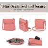 imageBaggallini Modern Pocket Crossbody Bag for Women 85quotx85quot Handbag Purse With Rfid Lightweight WaterresistantTerracotta