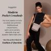 imageBaggallini Modern Pocket Crossbody Bag for Women 85quotx85quot Handbag Purse With Rfid Lightweight WaterresistantTerracotta