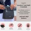 imageBaggallini Securtex AntiTheft Crossbody 825quot Small  10quot Large Travel Purse with RFID Card Slots ampamp CutResistant StrapBlack