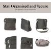 imageBaggallini Securtex AntiTheft Crossbody 825quot Small  10quot Large Travel Purse with RFID Card Slots ampamp CutResistant StrapCharcoal