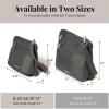imageBaggallini Securtex AntiTheft Crossbody 825quot Small  10quot Large Travel Purse with RFID Card Slots ampamp CutResistant StrapCharcoal