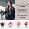 imageBaggallini Securtex AntiTheft Crossbody 825quot Small  10quot Large Travel Purse with RFID Card Slots ampamp CutResistant StrapFrench Navy