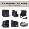 imageBaggallini Securtex AntiTheft Crossbody 825quot Small  10quot Large Travel Purse with RFID Card Slots ampamp CutResistant StrapFrench Navy