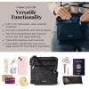 imageBaggallini Securtex AntiTheft Crossbody 825quot Small  10quot Large Travel Purse with RFID Card Slots ampamp CutResistant StrapMidnight Blossom Print