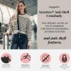 imageBaggallini Securtex AntiTheft Crossbody 825quot Small  10quot Large Travel Purse with RFID Card Slots ampamp CutResistant StrapMidnight Blossom Print