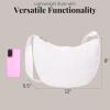 imageBaggallini Swift Crescent Crossbody Bag for Women  Lightweight 12quotx8quot Travel Purse HandbagBlite Bright White