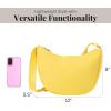 imageBaggallini Swift Crescent Crossbody Bag for Women  Lightweight 12quotx8quot Travel Purse HandbagBlite Lemon