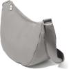imageBaggallini Swift Crescent Crossbody Bag for Women  Lightweight 12quotx8quot Travel Purse HandbagBlite Silver Sand