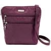 imageBaggallini Essential Crossbody Bags for Women 9x8 Organized Lightweight Washable Nylon Travel Handbag Purse wRFID ProtectionMulberry