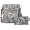 imageBaggallini Go Bagg with RFID Phone WristletTan Python