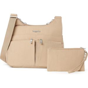 imageBaggallini Cross Over Crossbody Women 11x85 Medium Travel Bag Lightweight WaterResistant Nylon Organized Handbag PurseBeach