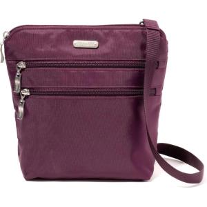 imageBaggallini Essential Crossbody Bags for Women 9x8 Organized Lightweight Washable Nylon Travel Handbag Purse wRFID ProtectionMulberry