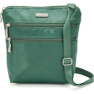 imageBaggallini Essential Crossbody Bags for Women 9x8 Organized Lightweight Washable Nylon Travel Handbag Purse wRFID ProtectionPine