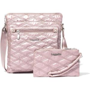 imageBaggallini Go Bagg with RFID Phone WristletRose Metallic Quilt