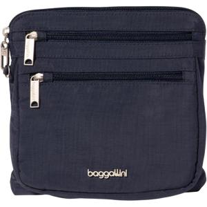 imageBaggallini Securtex AntiTheft Crossbody 825quot Small  10quot Large Travel Purse with RFID Card Slots ampamp CutResistant StrapFrench Navy