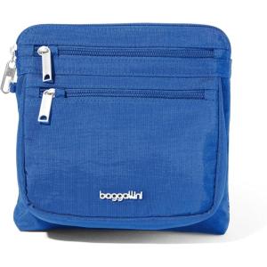imageBaggallini Securtex AntiTheft Crossbody 825quot Small  10quot Large Travel Purse with RFID Card Slots ampamp CutResistant StrapLapis