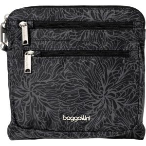 imageBaggallini Securtex AntiTheft Crossbody 825quot Small  10quot Large Travel Purse with RFID Card Slots ampamp CutResistant StrapMidnight Blossom Print