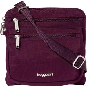 imageBaggallini Securtex AntiTheft Crossbody 825quot Small  10quot Large Travel Purse with RFID Card Slots ampamp CutResistant StrapMulberry