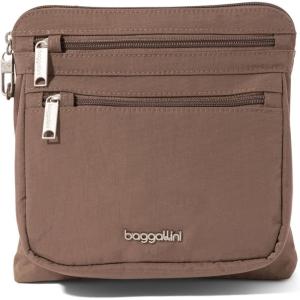 imageBaggallini Securtex AntiTheft Crossbody 825quot Small  10quot Large Travel Purse with RFID Card Slots ampamp CutResistant StrapPortobello