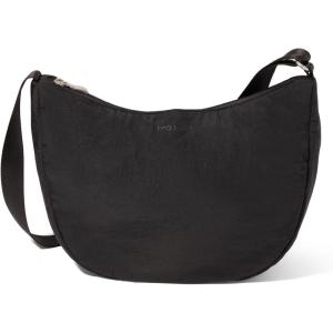 imageBaggallini Swift Crescent Crossbody Bag for Women  Lightweight 12quotx8quot Travel Purse HandbagBlite Black