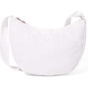 imageBaggallini Swift Crescent Crossbody Bag for Women  Lightweight 12quotx8quot Travel Purse HandbagBlite Bright White