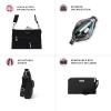 imageBaggallini Modern Everywhere Slim CrossbodyBlack Cheetah Emboss