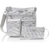 imageBaggallini Modern Everywhere Slim CrossbodySilver Metallic Quilt