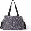 imageBaggallini The Only Bag  MultiCompartment Crossbody Tote Bag for WomenGrey Wild Cheetah