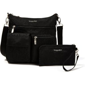 imageBaggallini Modern Everywhere Slim CrossbodyBlack Cheetah Emboss