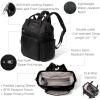 imageBaggallini Securtex AntiTheft Windsor Backpack for Travel Work ampamp Collage RFID ampamp Locking Zipper Up to 16quot LaptopBlack