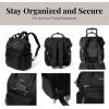 imageBaggallini Securtex AntiTheft Windsor Backpack for Travel Work ampamp Collage RFID ampamp Locking Zipper Up to 16quot LaptopBlack