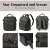 imageBaggallini Securtex AntiTheft Windsor Backpack for Travel Work ampamp Collage RFID ampamp Locking Zipper Up to 16quot LaptopCharcoal