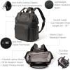 imageBaggallini Securtex AntiTheft Windsor Backpack for Travel Work ampamp Collage RFID ampamp Locking Zipper Up to 16quot LaptopCharcoal