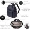 imageBaggallini Securtex AntiTheft Windsor Backpack for Travel Work ampamp Collage RFID ampamp Locking Zipper Up to 16quot LaptopFrench Navy