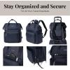 imageBaggallini Securtex AntiTheft Windsor Backpack for Travel Work ampamp Collage RFID ampamp Locking Zipper Up to 16quot LaptopFrench Navy