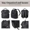 imageBaggallini Securtex AntiTheft Windsor Backpack for Travel Work ampamp Collage RFID ampamp Locking Zipper Up to 16quot LaptopMidnight Blossom Print