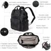 imageBaggallini Securtex AntiTheft Windsor Backpack for Travel Work ampamp Collage RFID ampamp Locking Zipper Up to 16quot LaptopMidnight Blossom Print