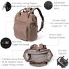imageBaggallini Securtex AntiTheft Windsor Backpack for Travel Work ampamp Collage RFID ampamp Locking Zipper Up to 16quot LaptopPortobello