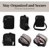 imageBaggallini Securtex Antitheft Mini Everything Crossbody Bag 63quotx825quot Rfid Locking Zippers ampamp Cutresistant StrapBlack