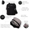 imageBaggallini Securtex Antitheft Mini Everything Crossbody Bag 63quotx825quot Rfid Locking Zippers ampamp Cutresistant StrapBlack