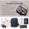imageBaggallini Securtex Antitheft Mini Everything Crossbody Bag 63quotx825quot Rfid Locking Zippers ampamp Cutresistant StrapFrench Navy