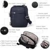 imageBaggallini Securtex Antitheft Mini Everything Crossbody Bag 63quotx825quot Rfid Locking Zippers ampamp Cutresistant StrapFrench Navy