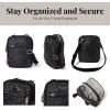 imageBaggallini Securtex Antitheft Mini Everything Crossbody Bag 63quotx825quot Rfid Locking Zippers ampamp Cutresistant StrapMidnight Blossom Print