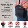 imageBaggallini Securtex Antitheft Mini Everything Crossbody Bag 63quotx825quot Rfid Locking Zippers ampamp Cutresistant StrapMidnight Blossom Print